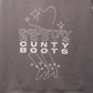 Country Roots Cunty Boots Cut Off Crop Tee