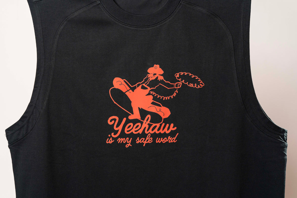 Yeehaw Is My Safeword Cut Off Tee